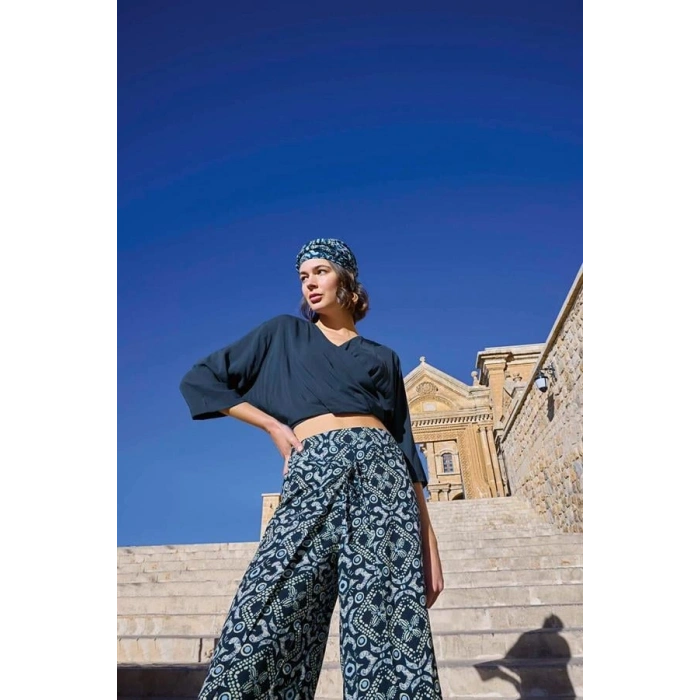 AMORA SECRET ETNIK DESENLI ALT ÜST TAKIM