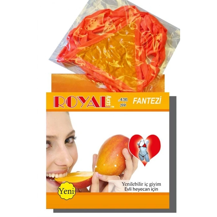 AMORA SECRET FANTEZI TÜKETILEBILEN YENILEBILIR MANGO AROMALI IÇ ÇAMAŞIRI TAKIMI