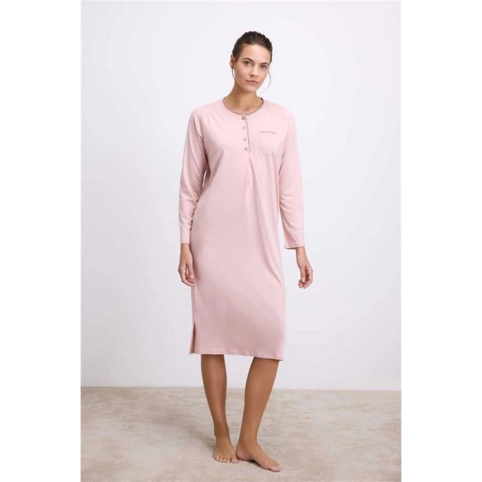 AMORA SECRET KADIN UZUN KOLLU DÜĞMELI GECELIK ()