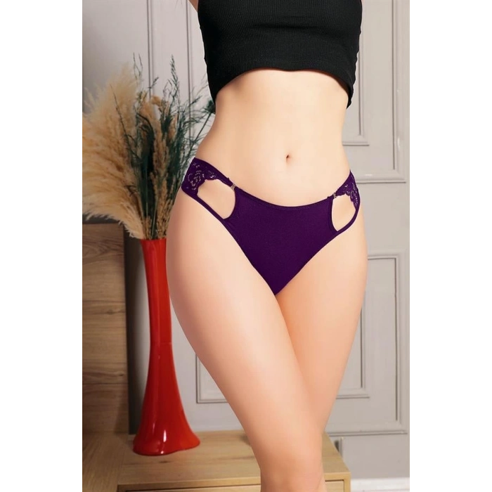 AMORA SECRET LACIVERT BEL KISMI DANTELLI KÜLOT