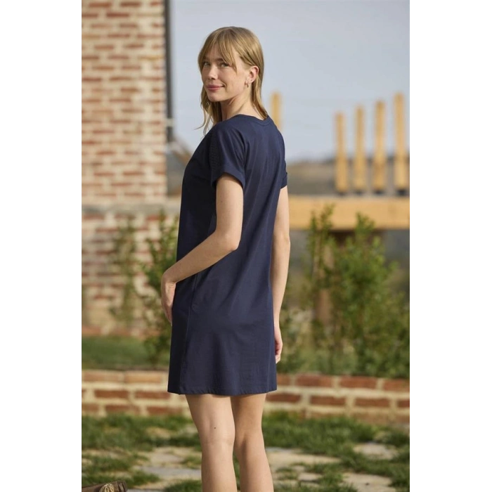 AMORA SECRET MEYVE VE YAPRAK BASKILI DANTELLI FEEL GOOD GECELIK