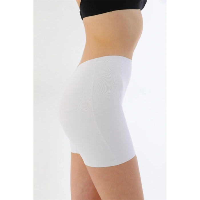 ÖZEL TASARIM  BEYAZ MI 2703 LAZER KESİM İZ YAPMAZ HAYALET BOXER