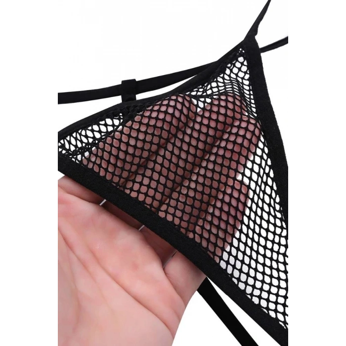 AMORA SECRET ÖZEL TASARIM SIYAH FILE STRING TM1175