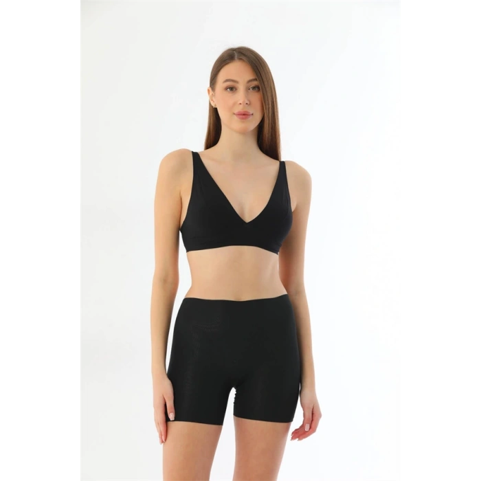 AMORA SECRET SIYAH MI LAZER KESIM IZ YAPMAZ HAYALET BOXER