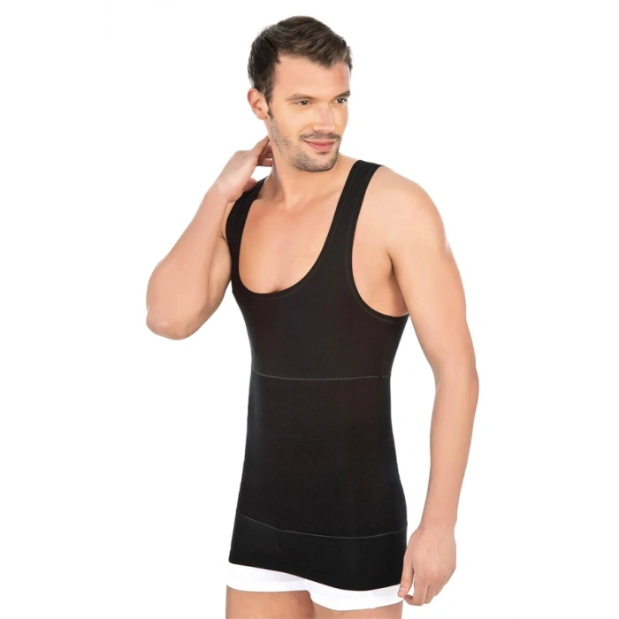 AMORA SECRET SIYAH MI EMAY MODAL COTTON ERKEK ATLET KORSE