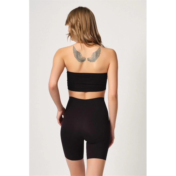 AMORA SECRET SIYAH MI EMAY LAZER YÜKSEK BEL PAÇALI HAYALET KORSE