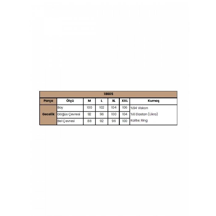 AMORA SECRET YAKASI KOLU OMZU VE ETEK AĞZI DANTELLI ÖNÜ DÜĞMELI GECELIK