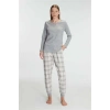AMORA SECRET KADIN PAMUKLU UZUN KOL PIJAMA TAKIMI