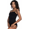 Amora Secret Siyah Mı Emay Soft Ip Askılı Çıtçıtlı Body