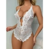 Amora Secret Metal Kalp Aksesuarlı Fantezi Dantelli Beyaz Body
