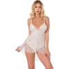 Amora Secret Ekru Jakarlı Bodysuit Gecelik