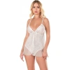 Amora Secret Ekru Jakarlı Bodysuit Gecelik