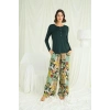 Amora Secret  Çiçek Ve Yaprak Desenli Pijama Takımı