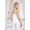 Amora Secret  Dantelli Ve Dekolteli Saten Pijama Takımı