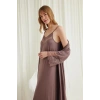 Amora Secret  Dekolteli Yakası Ve Kolu Dantelli Sabahlık Takımı