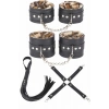 Amora Secret Deri Leoparlı 4lü Harness Set