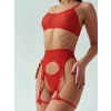Amora Secret Kırmızı Jartiyer Takım