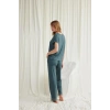 Amora Secret  Kısa Kollu V Yakalı Dantelli Pijama Takımı