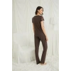 Amora Secret  Kısa Kollu Ve Dantelli V Yaka Pijama Takımı
