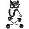 Amora Secret  Maske Kırbaç Bileklik 5 Li Harness Deri Set
