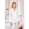 Amora Secret  Uzun Kollu Önü Düğmeli Gömlek Yaka Pijama Takımı