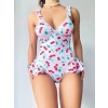 Amora Secret  Vişne Desenli Fantezi Body