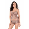 Vizon Jakarlı Babydoll
