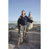 Amora Secret  Yaprak Desenli Ve Dantelli 3lü Pijama Takımı