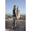 Amora Secret  Yaprak Desenli Ve Dantelli 3lü Pijama Takımı