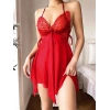 AMORA SECRET KIRMIZI KELEBEK IŞLEMELI TÜL FANTEZI GECELIK