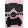 ÖZEL TASARIM  GÖZLÜK AĞIZ TOPU İP ÜÇLÜ DERI HARNESS SET