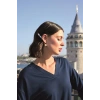 AMORA SECRET YAPRAK DESENLI UZUN KOLLU V YAKA PIJAMA TAKIMI