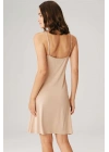 Amora Secret Kadın Viskon İnce İp Askılı Kısa Elbise Altı Kombinezon (0625)
