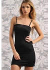 Mikropolyamid Kumaşlı Askıları Çıkabilen Straplez Kısa Elbise Altı Kombinezon