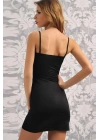 Mikropolyamid Kumaşlı Askıları Çıkabilen Straplez Kısa Elbise Altı Kombinezon