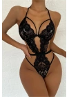 Amora Secret Şık Siyah Dantelli Babydoll Gecelik TM1297