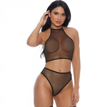 Amora Secret Siyah Transparan Fantazi Takım TM1123