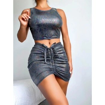 Amora Secret  Büzgü Etekli Fantezi Elbise Takım