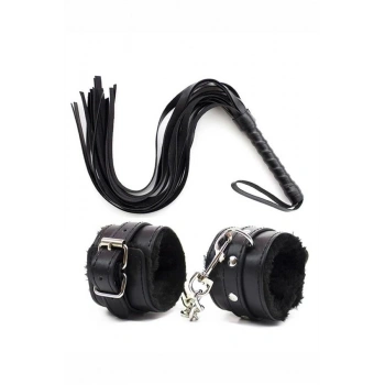Amora Secret  Deri Bileklik Kırbaç Harness Set