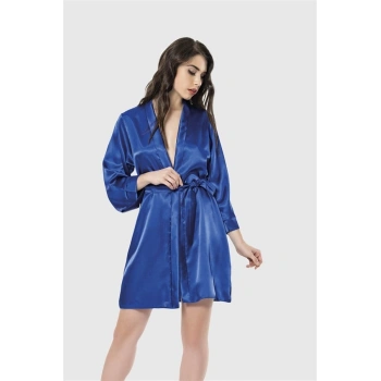 Amora Secret  Saks Kısa Saten Sabahlık