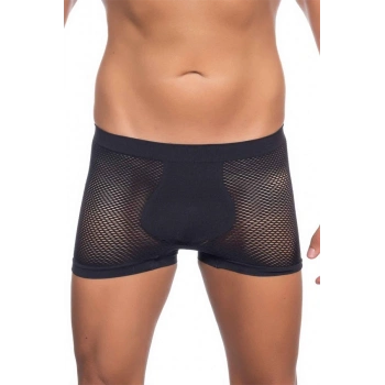 Siyah Mı Emay 2106 Fileli Soft Erkek Boxer | Şık ve Kalit