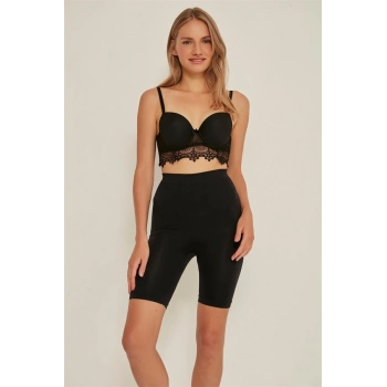 Amora Secret  Siyah Mı Emay 3005 Soft Uzun Paçalı Boxer Korse