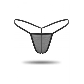 Amora Secret Siyah Transparan Tül String Tanga Tm1114