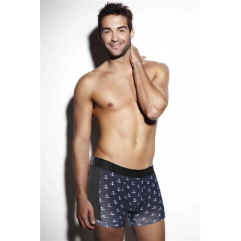 AMORA SECRET ERKEK PAMUKLU YAN FILELI ÇAPA BASKILI BOKSER ()