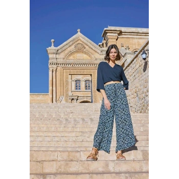 AMORA SECRET ETNIK DESENLI ALT ÜST TAKIM