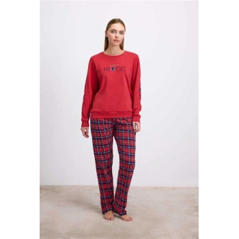 AMORA SECRET KADIN UZUN KOL SWEATSHIRT PIJAMA TAKIMI