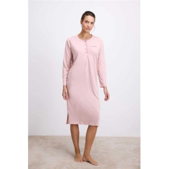 AMORA SECRET KADIN UZUN KOLLU DÜĞMELI GECELIK ()