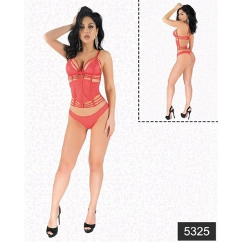 AMORA SECRET KIRMIZI SIMLI DANTEL BÜSTIYER TAKIM