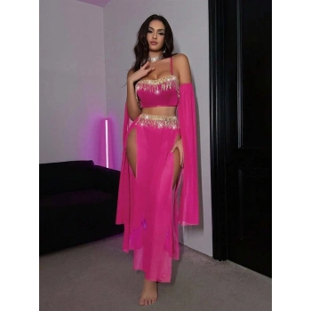 AMORA SECRET Amora Özel Tasarim Pembe Dansöz Kostümü