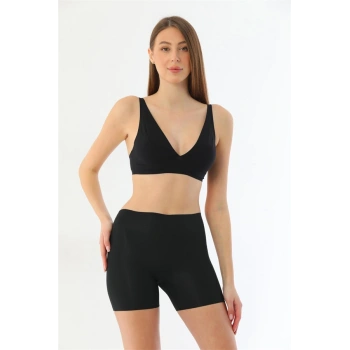 ÖZEL TASARIM  SİYAH MI 2703 LAZER KESİM İZ YAPMAZ HAYALET BOXER